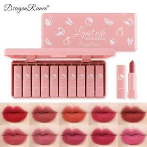 Dragon Ranee 10 Pieces Velvet Matte Pink