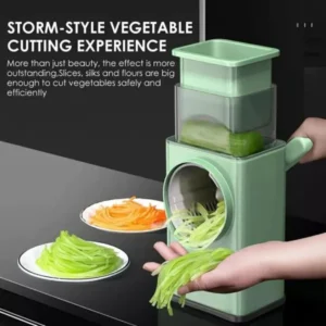 Manual Vegetable Cutter Slicer Multifunctional Round Slicer Gadget Multifunction Kitchen Gadget Food Processor Blender Cutter Random Color  9