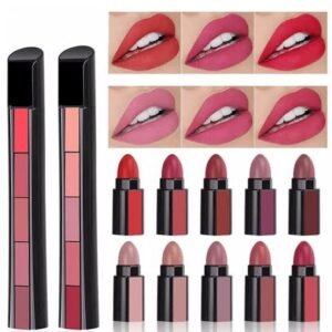 Pack Of 2 Pcs Huda Beauty 5 In 1 Lipstick