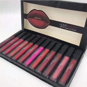 Pack Of 12 Multicolor Lip Gloss Huda Beauty