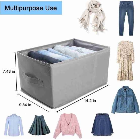 cart jeans organizer 6 grids foldable organize 70 gsm random colors 4