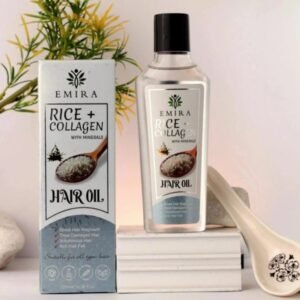 emira rice collagen with minerals hair oil strengthen nourish and revitalize for healthy shiny hair 120ml 1