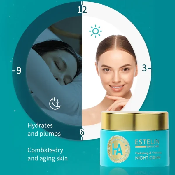 estelin hyaluronic acid hydrating vitalizing night cream 50g 6