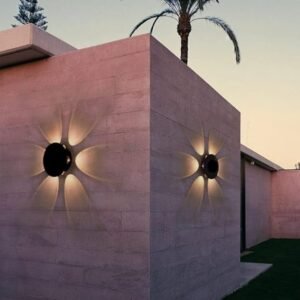 flower 6 way round spiral indoor outdoor led waterproof exterior wall 6 side step light dining hall fancy lamp for living room 8w 10