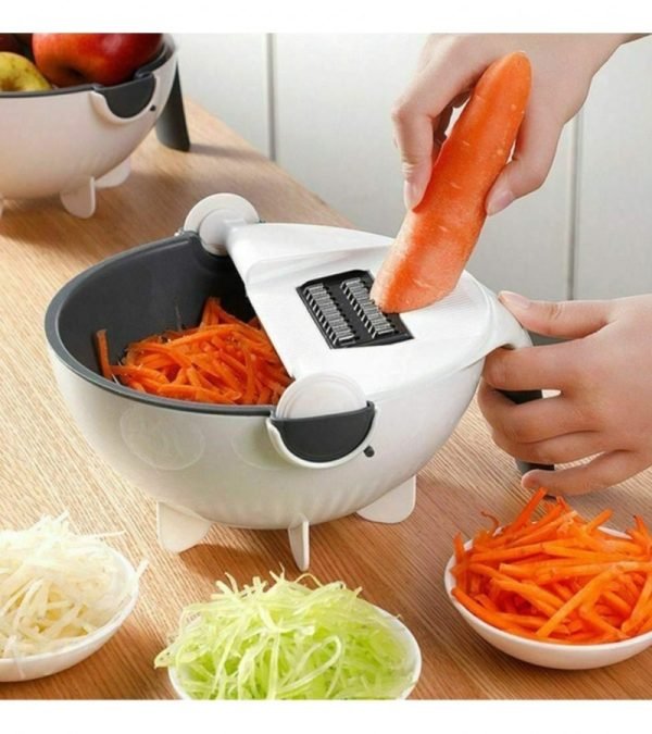 multifunctional 9 in 1 chopper dicer grater vegetable cutter with drain basketrandom color 2