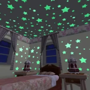 pack of 100 3d glowing stars 2