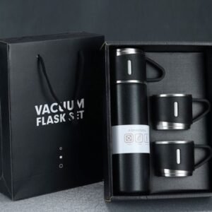 stainless steel vacuum flask set 500ml with 2cups random color 5 1