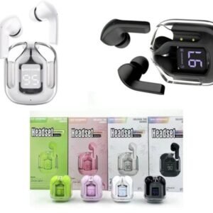 with pouch air31 earbuds wireless crystal transparent body air 31 bluetooth ear bud random color 2 1