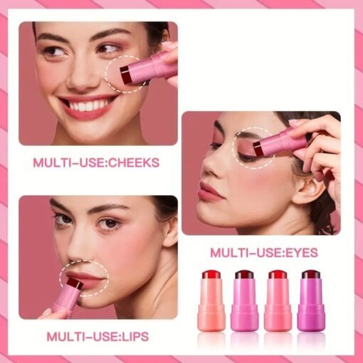 pack of 4 pcs romantic may jelly tint blush stick 2